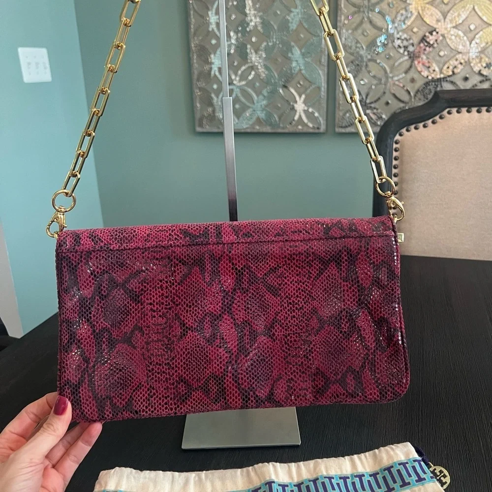 Tory Burch Reva Snakeskin Bag